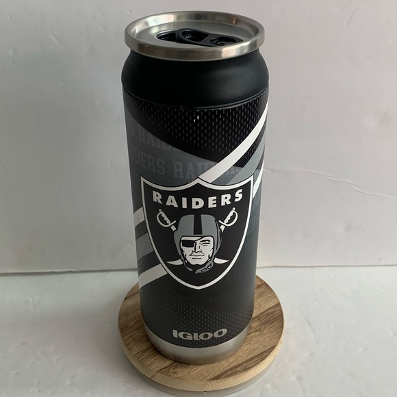Las Vegas NFL Raiders 16 oz Tumbler Stainless Steel Igloo Can New - Picture 8 of 8